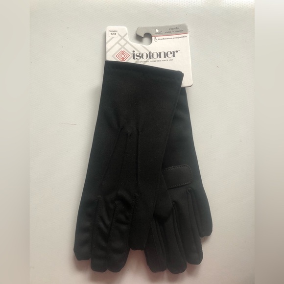 Isotoner women’s Classic Black Gloves - Picture 8 of 8